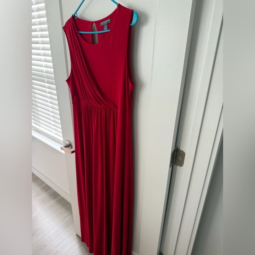 A Pea in the Pod Maternity Red Maxi Dress